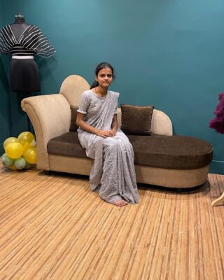 ð«Happy customer ð«Saree with blouse  For enquiries DM 9367777377

#blouse#saree #fancy #stitching #outfits #day #dayout#designersarees #kovai #kovaicollections